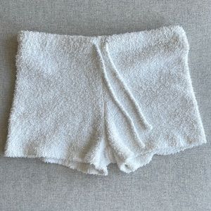 Garage White Sherpa Lounge Shorts